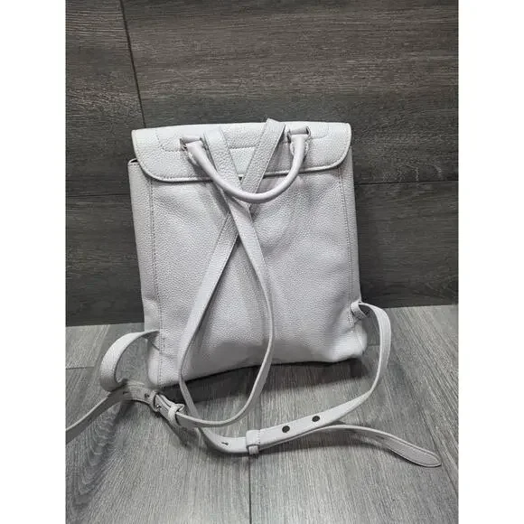Kate Spade Medium Essential Backpack Leather Purse NWOT Gray B000444 kate spade • leather backpack gray designer | Mercari main image 3